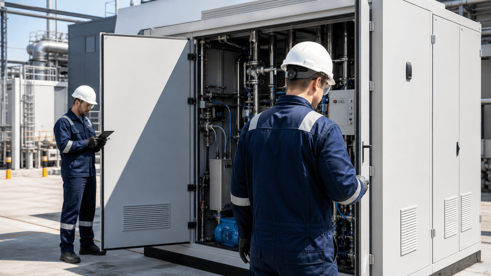 PEM hydrogen generator commissioning for industrial project delivery