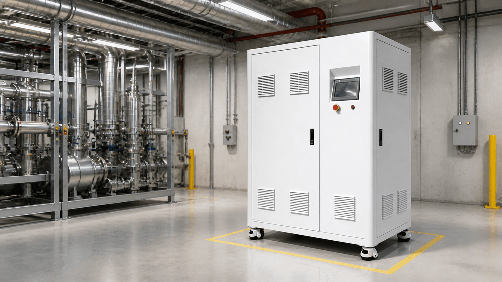 industrial hydrogen generator for process heat treatment and pilot plants