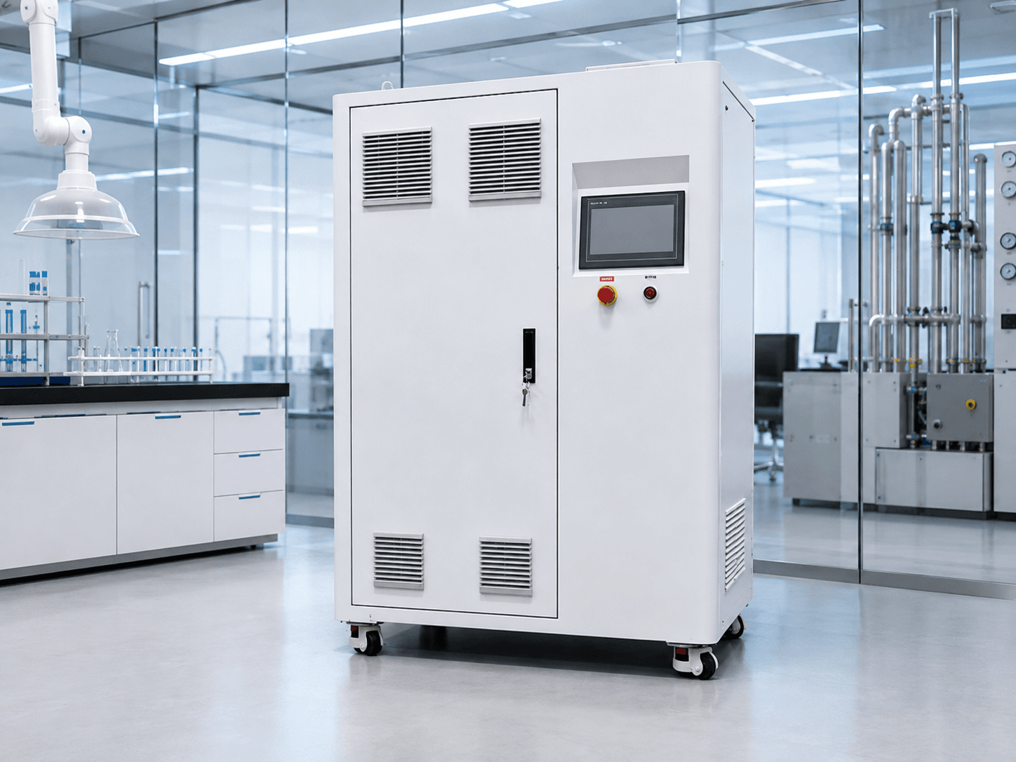 hydrogen production system for a hydrogen refueling station