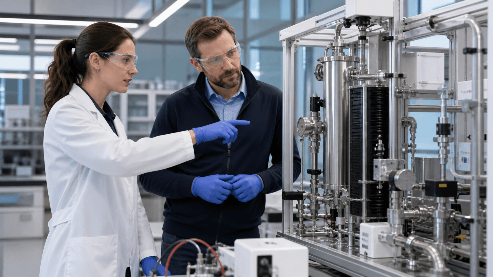 hydrogen education equipment for universities reviewed in a research laboratory