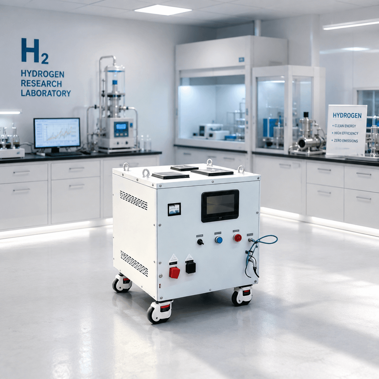 hydrogen fuel-cell demonstration system for comparing power-conversion concepts