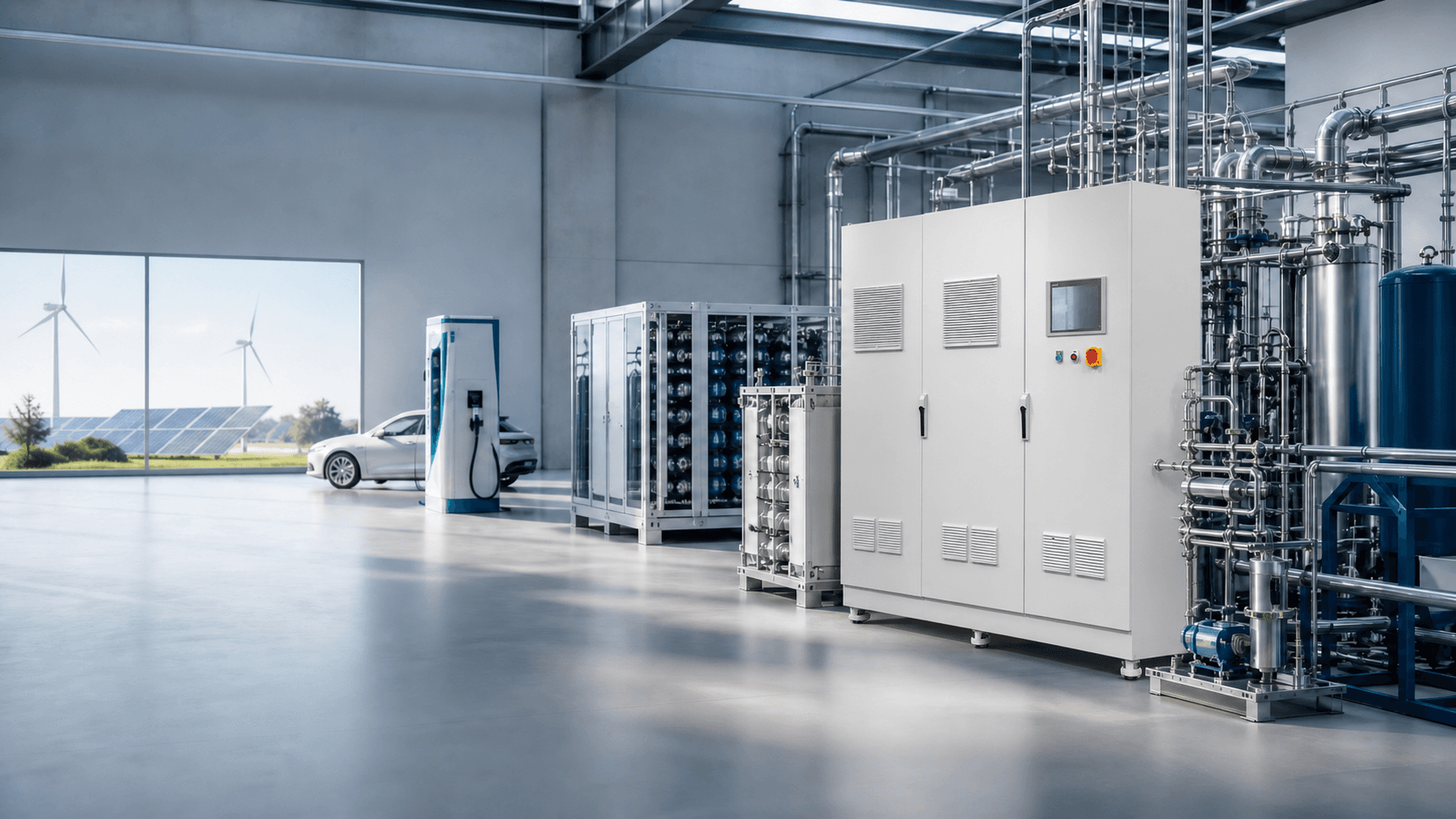 green hydrogen generator for renewable energy storage