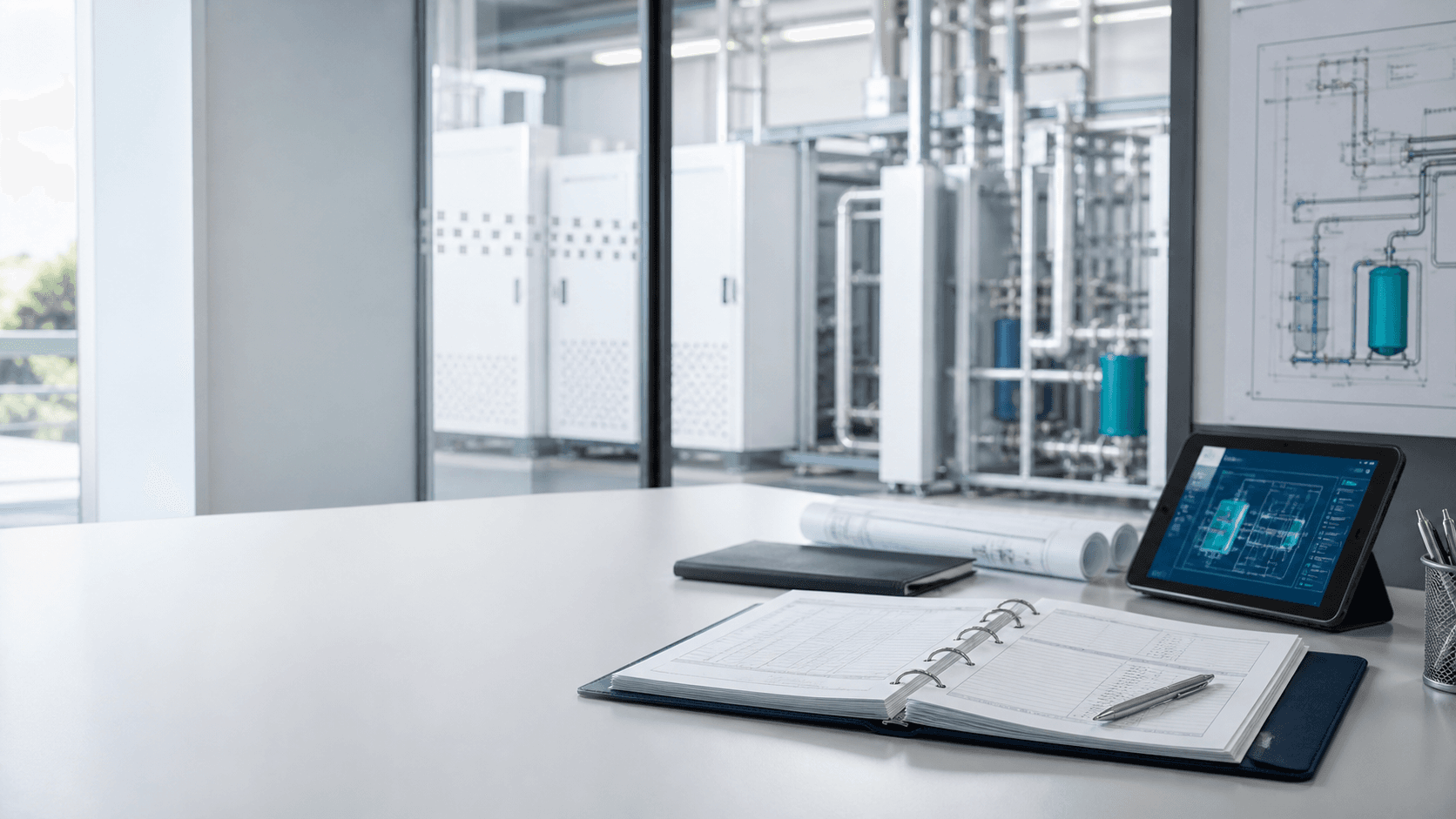 hydrogen production system technical documentation for project planning