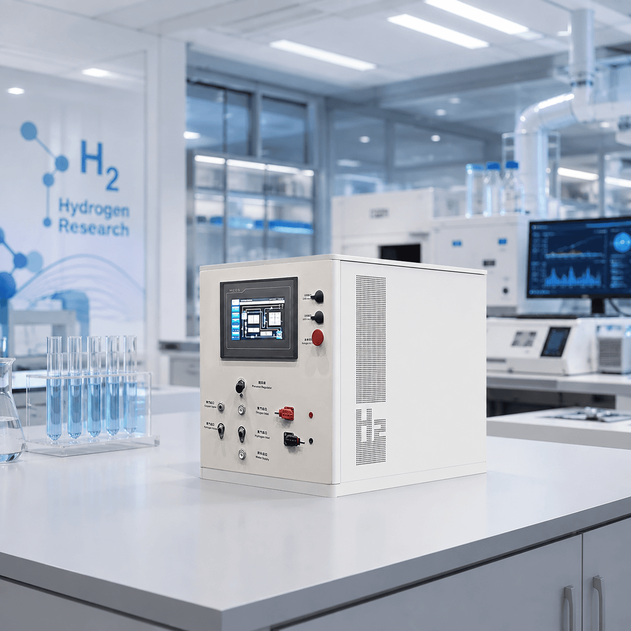 PEM electrolyzer test bench for repeatable performance and stability experiments